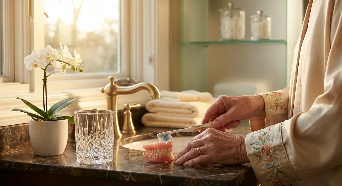 The Polished Routine: Oral Hygiene as a Daily Luxury for Denture Wearers