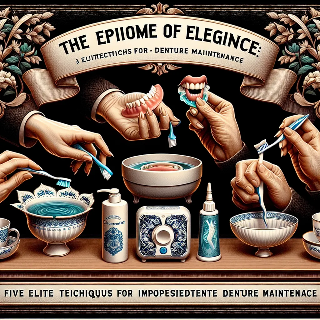 The Epitome of Elegance: Five Elite Techniques for Impeccable Denture Maintenance