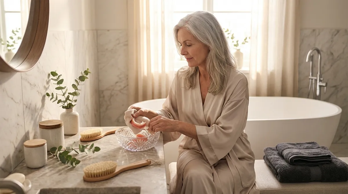 The Polished Ritual: Oral Harmony for the Discerning Denture Wearer