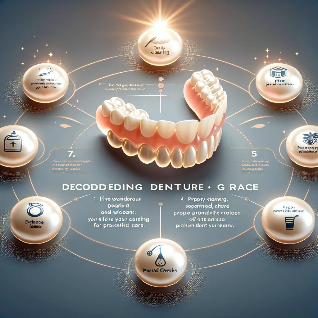 Decoding Denture Grace: Five Wondrous Pearls of Wisdom to Elevate Your Prosthetic Dental Care