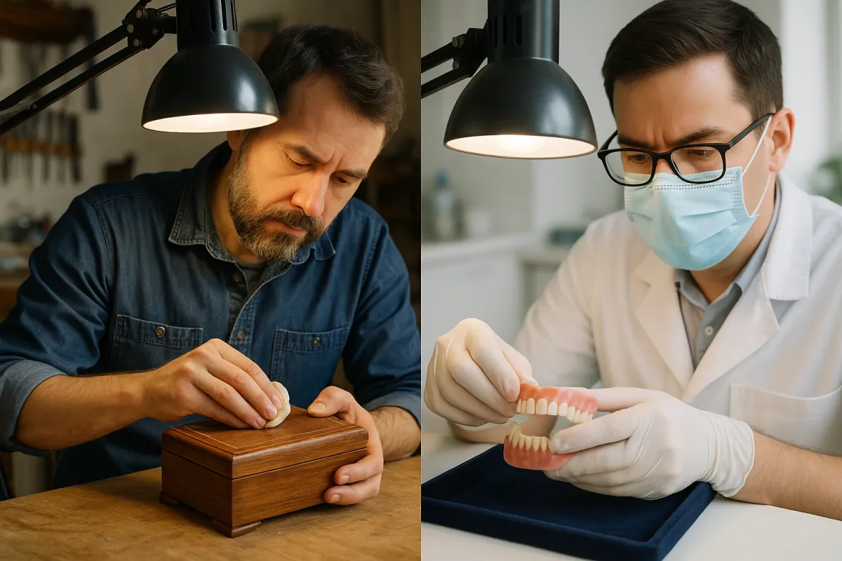 When Craftsmanship Trends: What Luxury Woodworking Teaches Us About Denture Maintenance