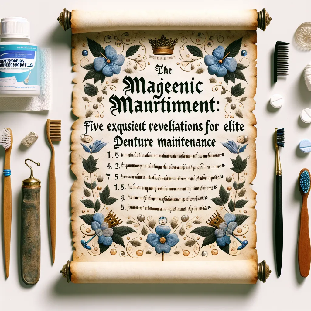 The Majestic Manuscript: Five Exquisite Revelations for Elite Denture Maintenance
