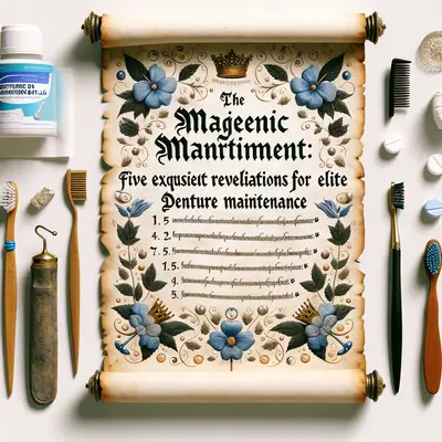 The Majestic Manuscript: Five Exquisite Revelations for Elite Denture Maintenance